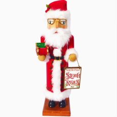 Santa's Workshop Nutcracker - 14” Sleigh Ride Santa
