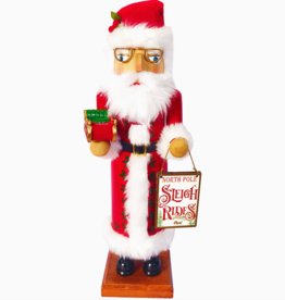 Santa's Workshop Nutcracker - 14” Sleigh Ride Santa