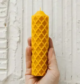 Frankie - Handmade Beeswax Pillar Candle