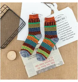 Rufia - Thick Mid-Calf Socks For Winter - Tan