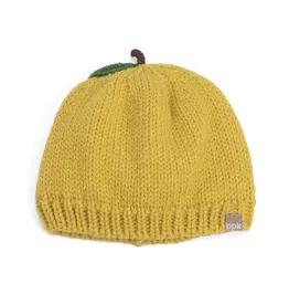 Yellow Apple‑Shaped Baby Toddler Knit Beanie