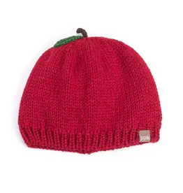 Red Apple‑Shaped Baby Toddler Knit Beanie