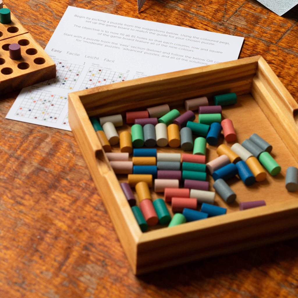 SUCK UK Peace of Mind - Wooden Sudoku Game