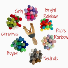 Wool Jamboree Slingshot And Felt Ball Set -