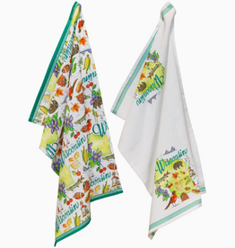Boston International Wi Wisconsin State Collection 28" Cotton Tea Towels Set of 2