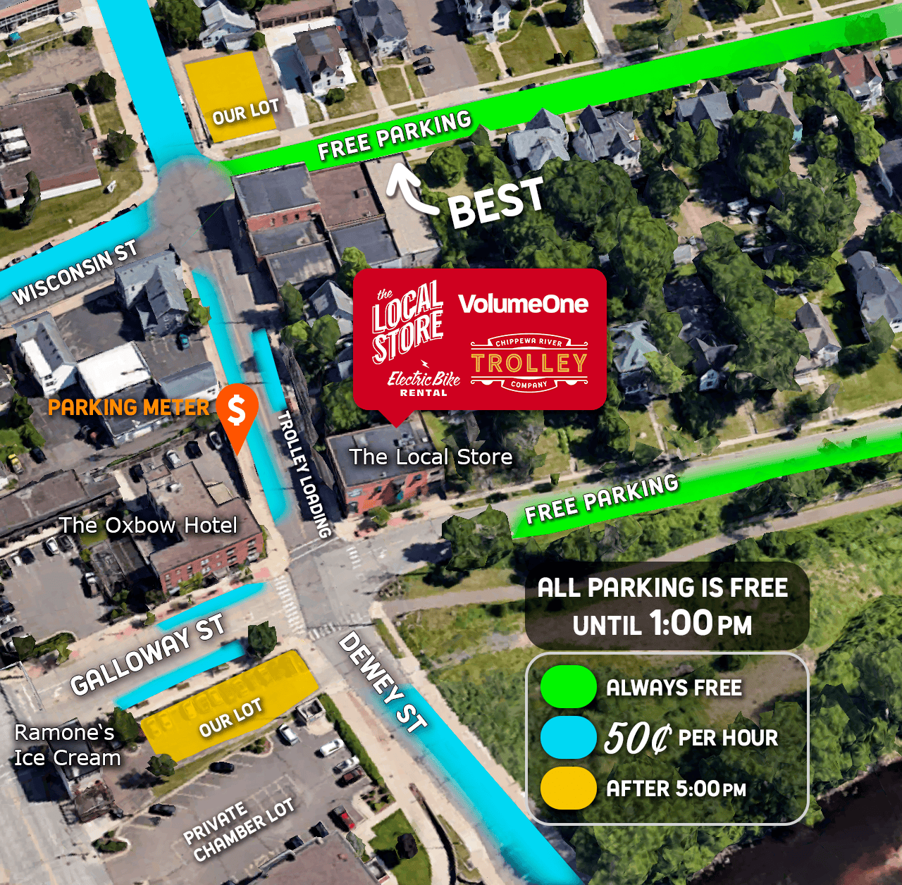 Downtown Paid Parking Starts August 1