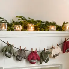 Your Heart's Content Mini Hand Knit Sweater Garland