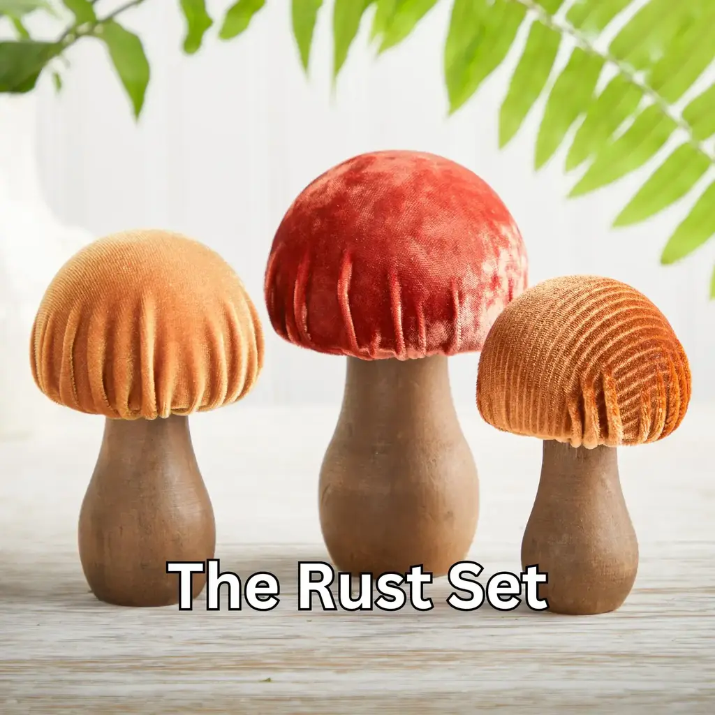 Your Heart's Content Rust Velvet Mushroom - Small