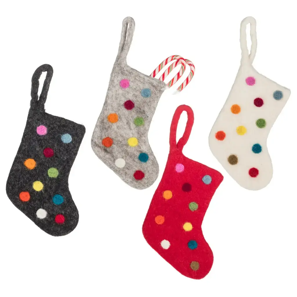 Abbott Polka Dot Mini Stocking - Assorted