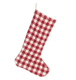 Abbott Stocking - Red Check Gingham