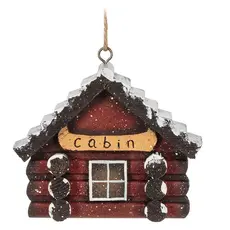 Abbott Ornament - Cabin Facade