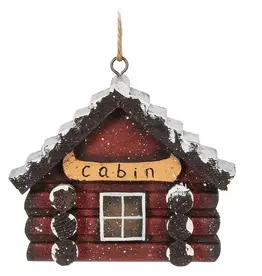 Abbott Ornament - Cabin Facade