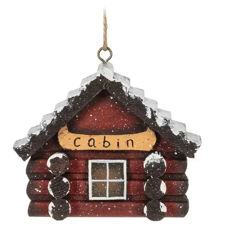 Abbott Ornament - Cabin Facade