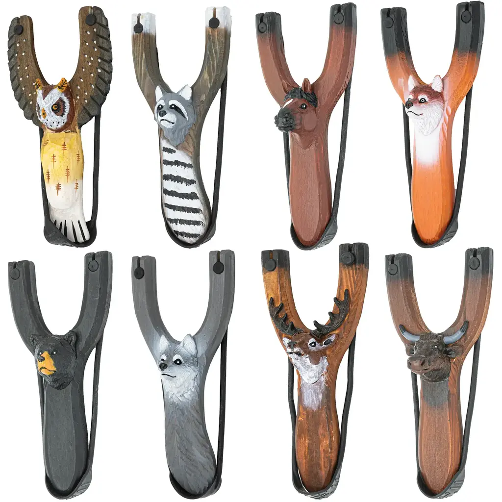 Pawnee Bill’s Wood Animal Slingshot -