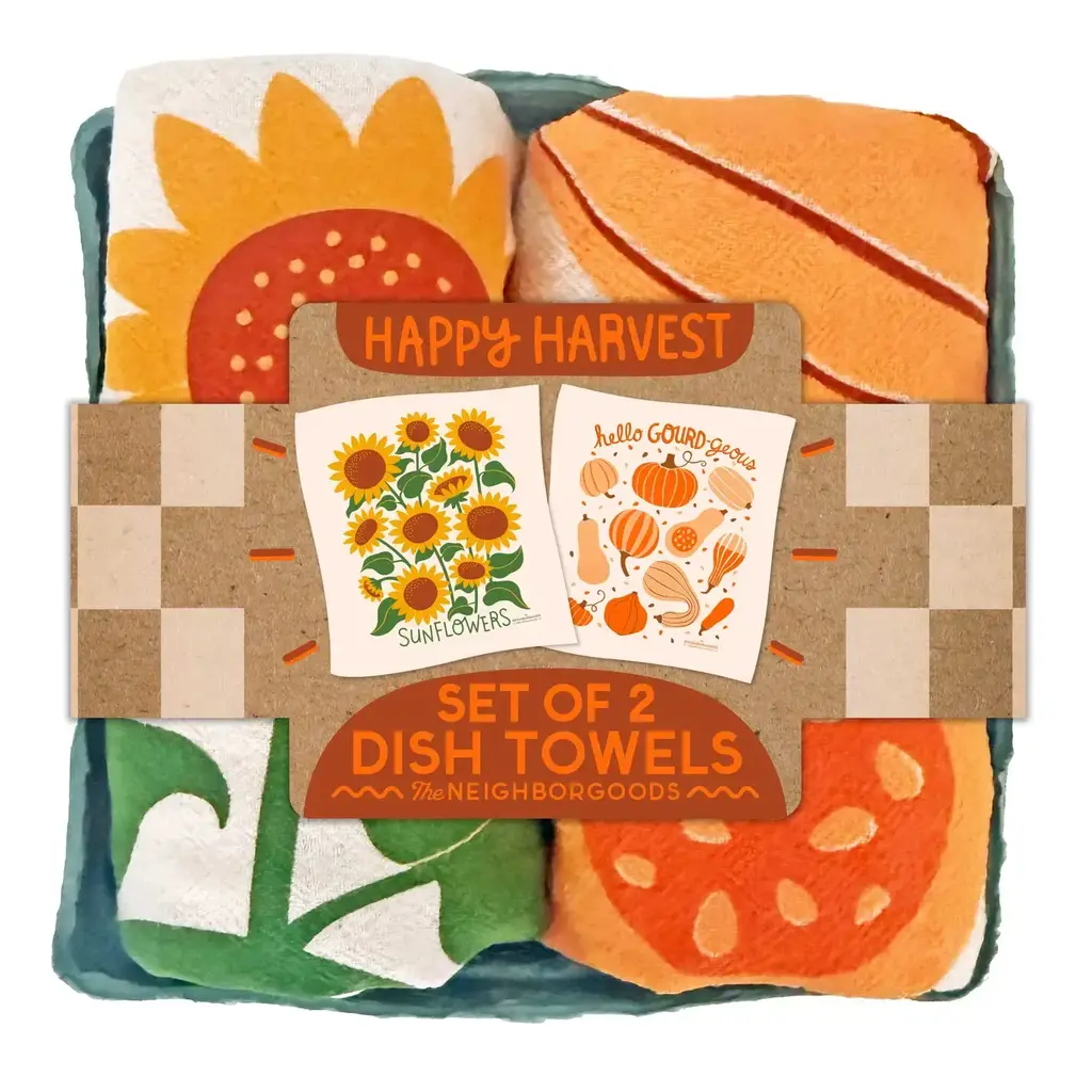The Neighborgoods Happy Harvest - Tea Towel Set of 2
