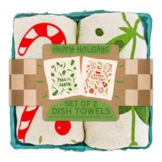 The Neighborgoods Happy Holidays - Tea Towel Set of 2
