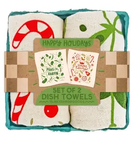The Neighborgoods Happy Holidays - Tea Towel Set of 2
