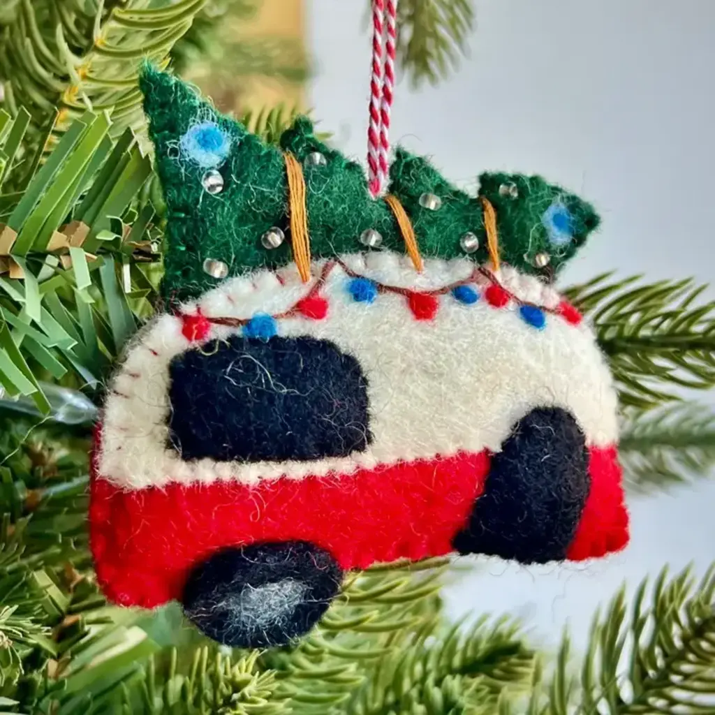 Ornaments 4 Orphans Camper - Felt Wool Christmas Ornament