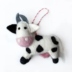 Ornaments 4 Orphans Cow - Felt Wool Christmas Ornament