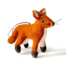 Ornaments 4 Orphans Fox - Felt Wool Christmas Ornament