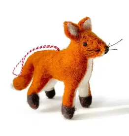 Ornaments 4 Orphans Fox - Felt Wool Christmas Ornament