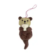 Ornaments 4 Orphans Otter - Felt Wool Christmas Ornament