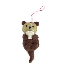 Ornaments 4 Orphans Otter - Felt Wool Christmas Ornament