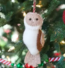 Ornaments 4 Orphans Owl - Felt Wool Christmas Ornament
