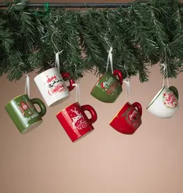 The Gerson Companies Ceramic Mug Holiday Ornament - Assorted