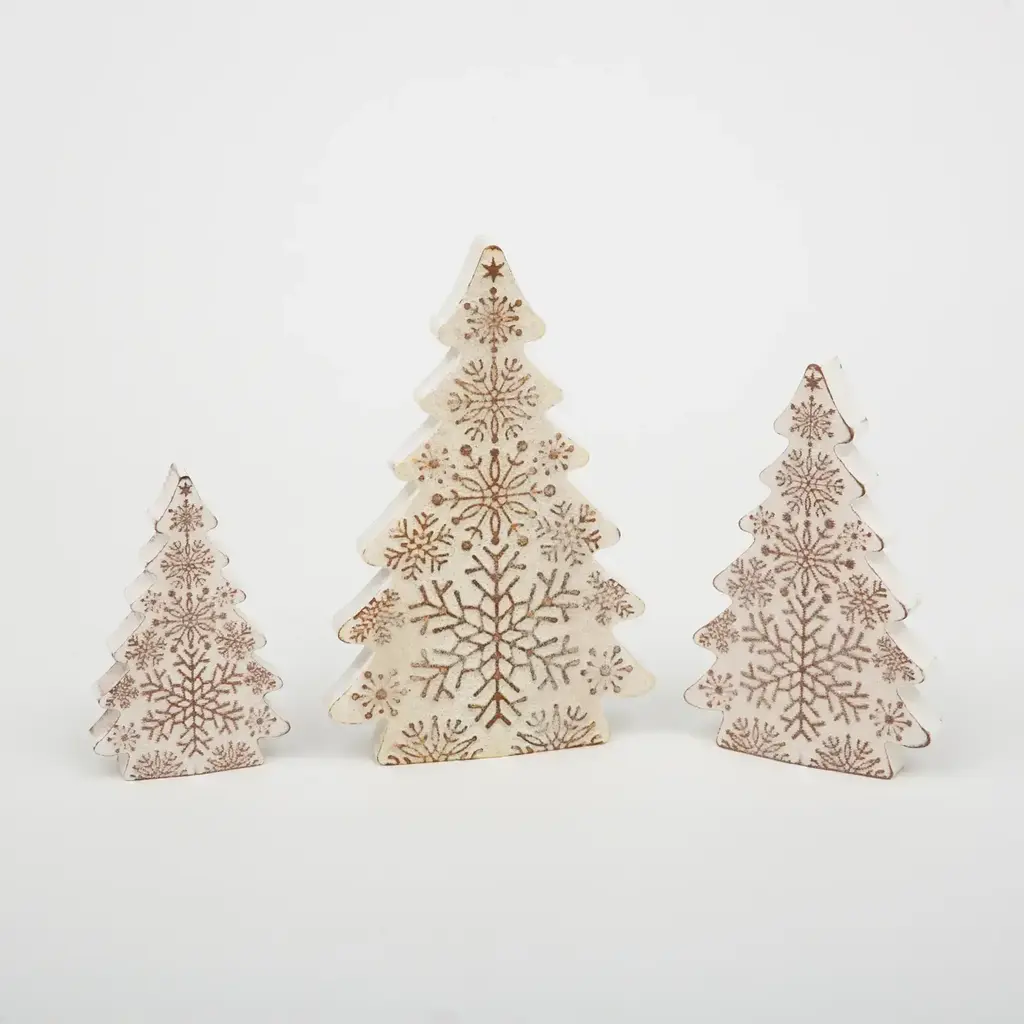 The Gerson Companies Wood Embossed Christmas Tree -