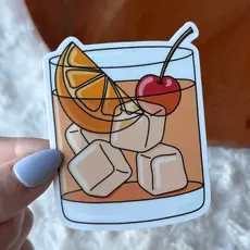 Big Moods (Faire) Old Fashioned Cocktail Sticker