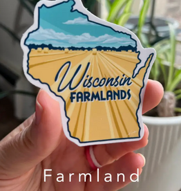 Kinden Shop Wisconsin & Dairy Agriculture Stickers- Farmlands