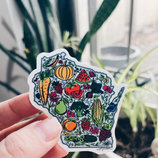 Kinden Shop Wisconsin Dairy & Agriculture Stickers- Veggies
