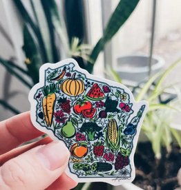 Kinden Shop Wisconsin Dairy & Agriculture Stickers- Veggies