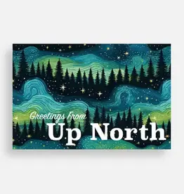 June Apothicarie "Greetings from Up North" Northern Lights Postcard