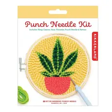 Kikkerland Plant Punch Needle Kit