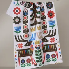 Geometry (Faire) Holiday Tea Towel -