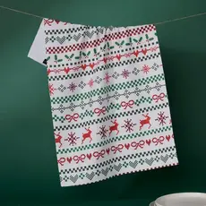 Geometry (Faire) Holiday Tea Towel -