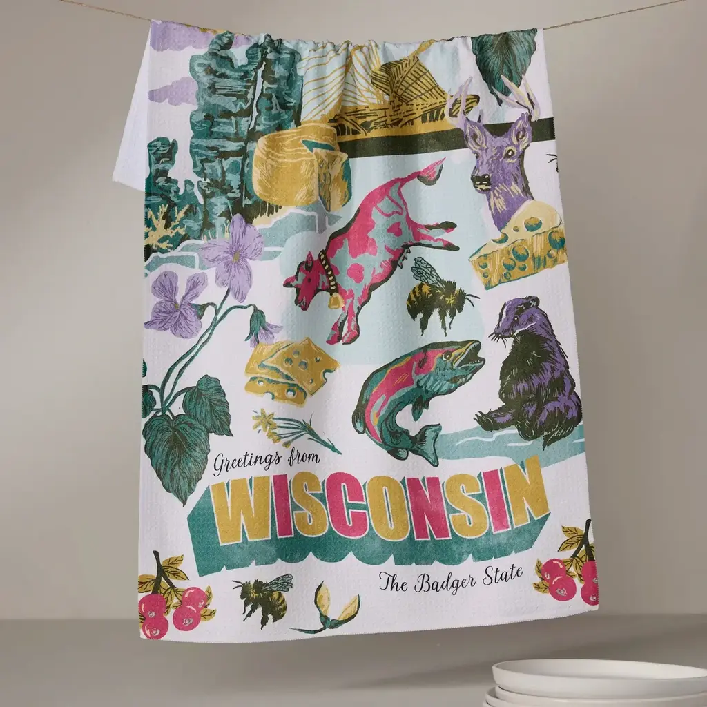Geometry (Faire) Themed Tea Towel -