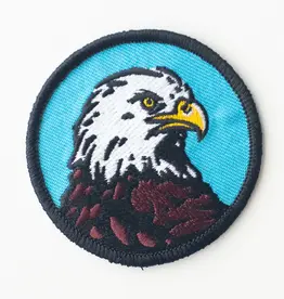 Union Made Bald Eagle Embroidered Iron On Patch