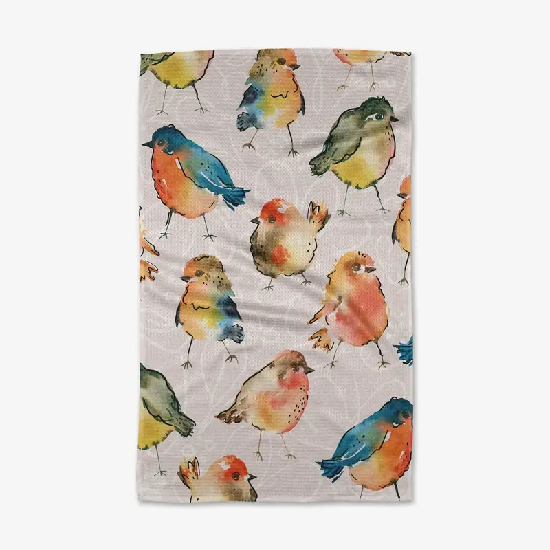 Geometry (Faire) Tea Towel -  Tweet Tweet