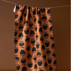 Geometry (Faire) Tea Towel -  Acorn Noir