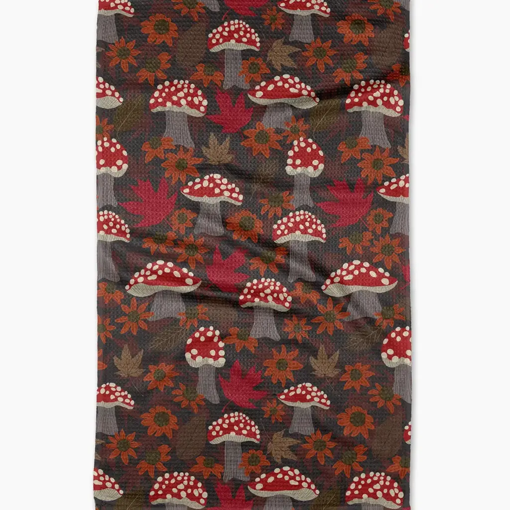 Geometry (Faire) Tea Towel -  Mushroom Forest