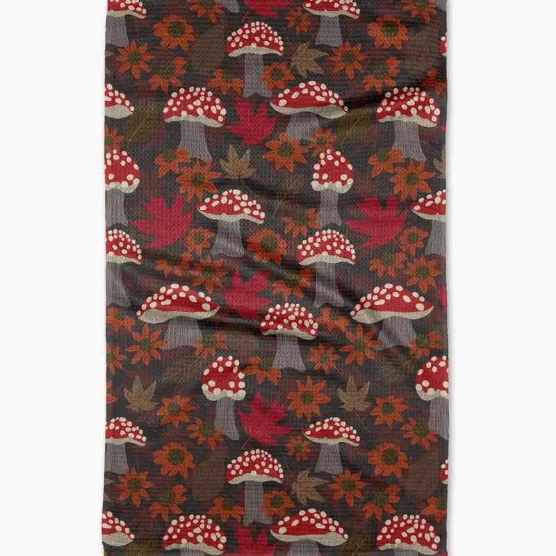 Geometry (Faire) Tea Towel -  Mushroom Forest