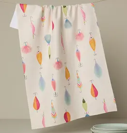 Geometry (Faire) Tea Towel -  Fishing Lures