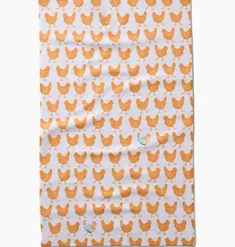 Geometry (Faire) Tea Towel -  Fun Spring Chicks