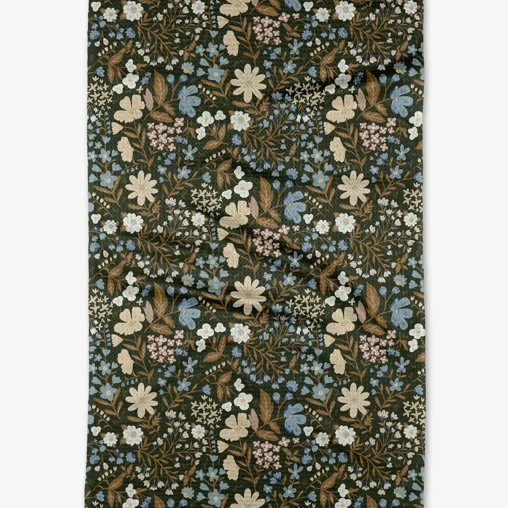 Geometry (Faire) Tea Towel -  Cottage Meadow Sepia