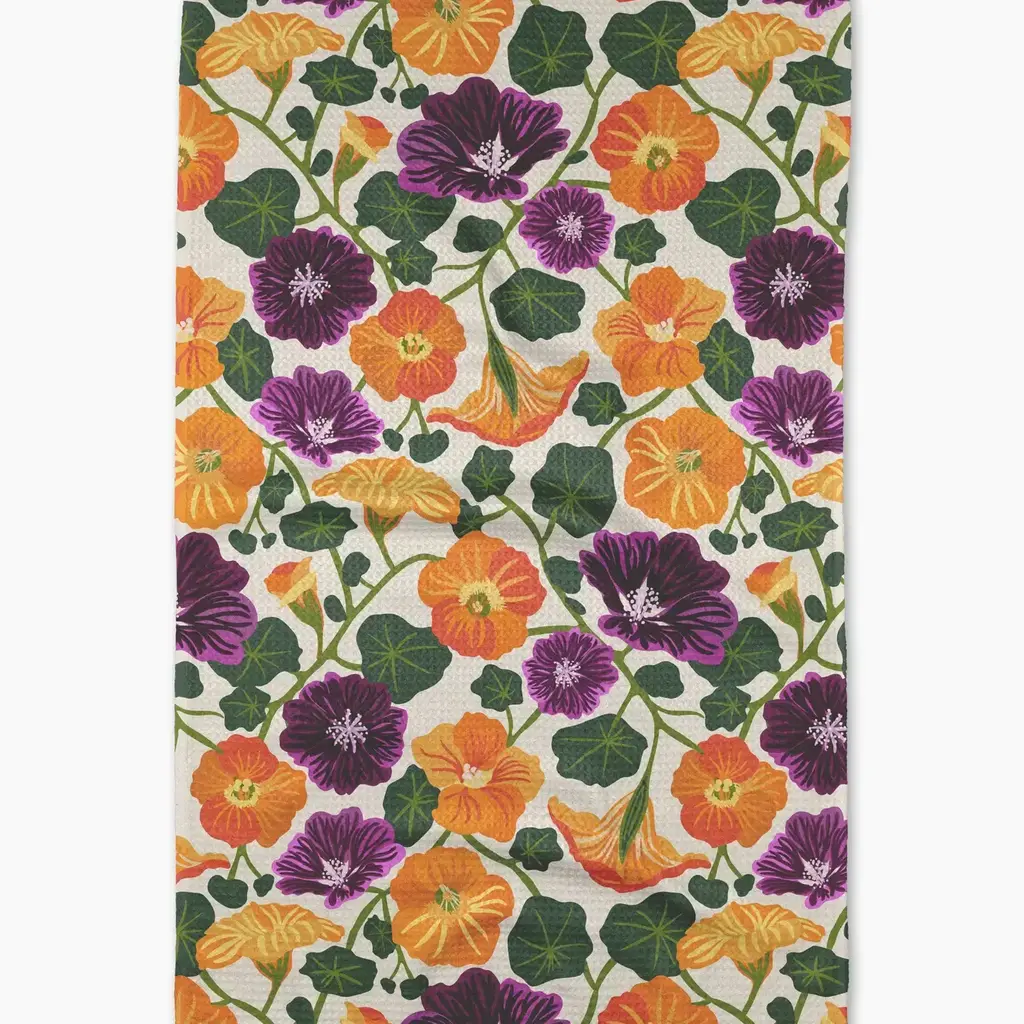 Geometry (Faire) Tea Towel -  Nasturtium