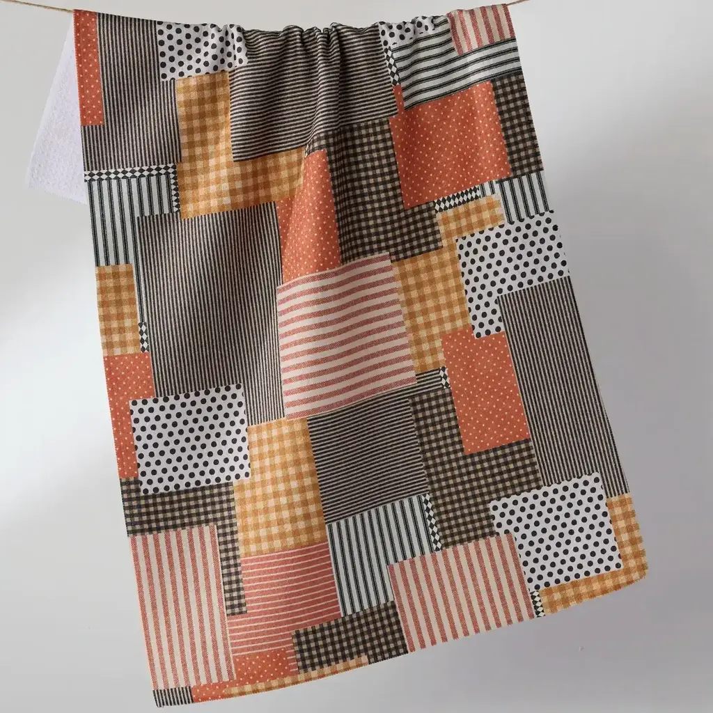 Geometry (Faire) Tea Towel -  Patch and Pumpkin