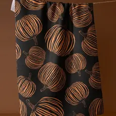 Geometry (Faire) Tea Towel -  Pumpkin Noir